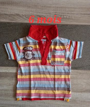 Polo manches courtes 6 mois
