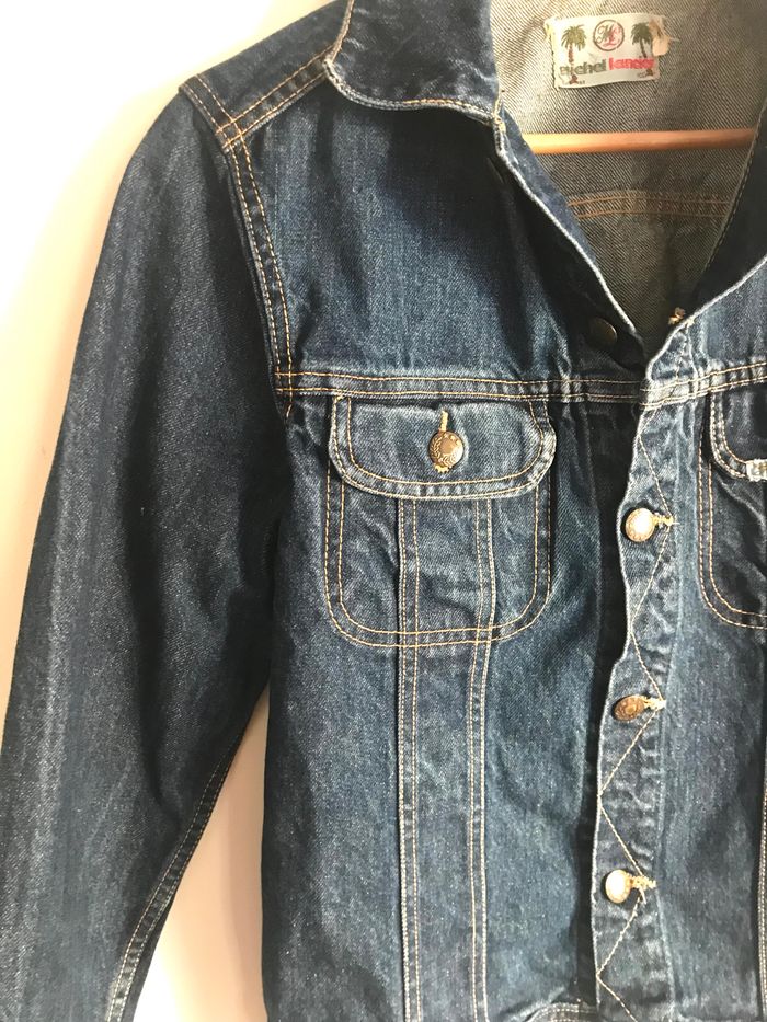 Veste en jean homme taille 38 Michel laneier - photo numéro 4