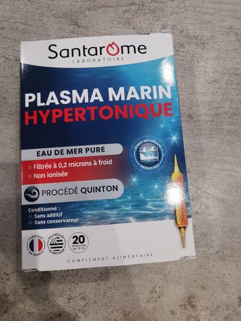 Complement alimentaire plasma marin Hypertonique  santarome