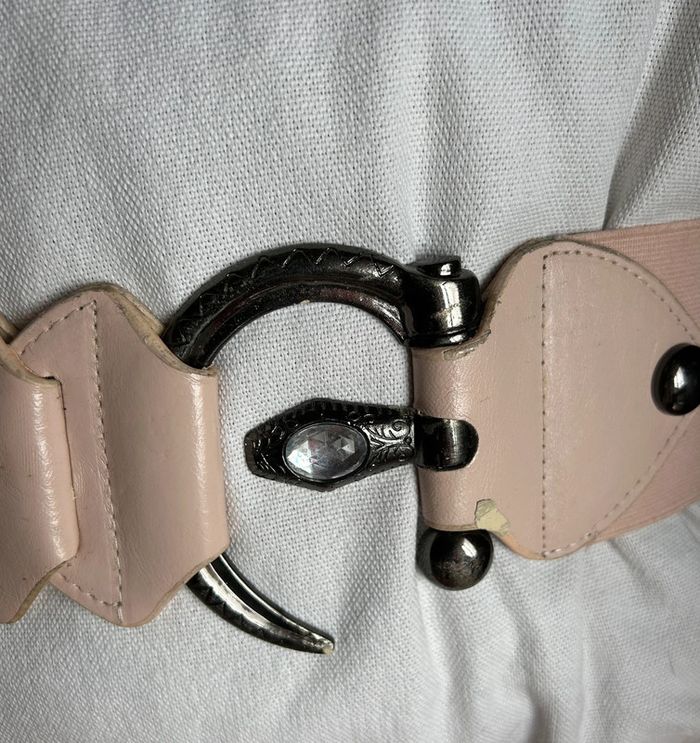 Ceinture élastique rose pâle - photo numéro 5