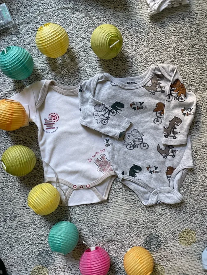 Lot de 2 bodies manches longues
