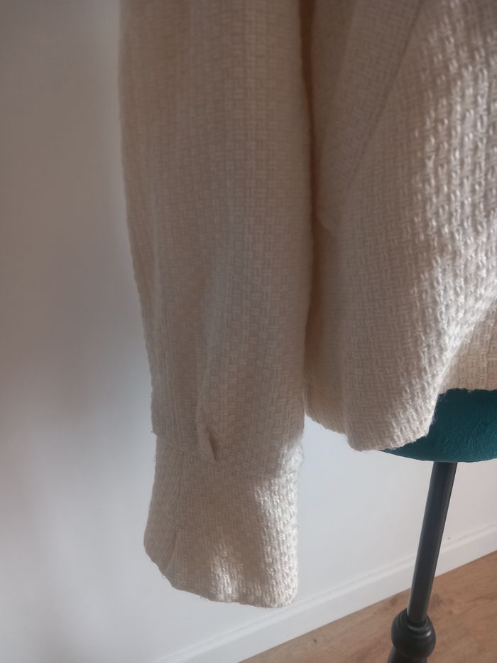 Manteau court blanc Queenie Paris made in france - photo numéro 3