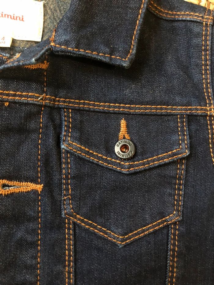 Veste en jean - taille 4 ans - photo numéro 3