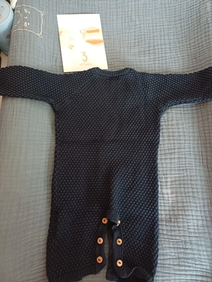 Ensemble combinaison bonnet - photo numéro 4