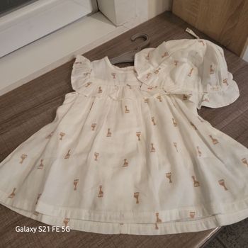 Robe H&M collaboration Sophie la girafe 4/ 6 mois