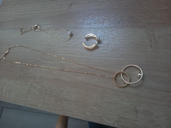 Parrure de bijoux complètes, collier, bracelet, bague - francoise saget - photo numéro 2