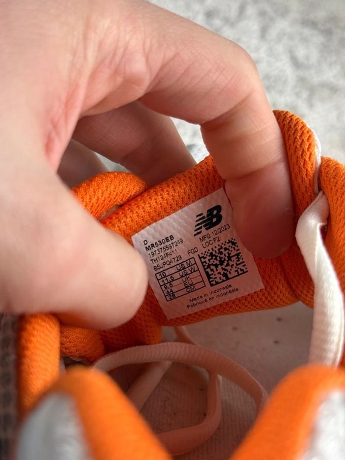 New Balance 530 Running Abzorb - White & Cream & Orange - photo numéro 8
