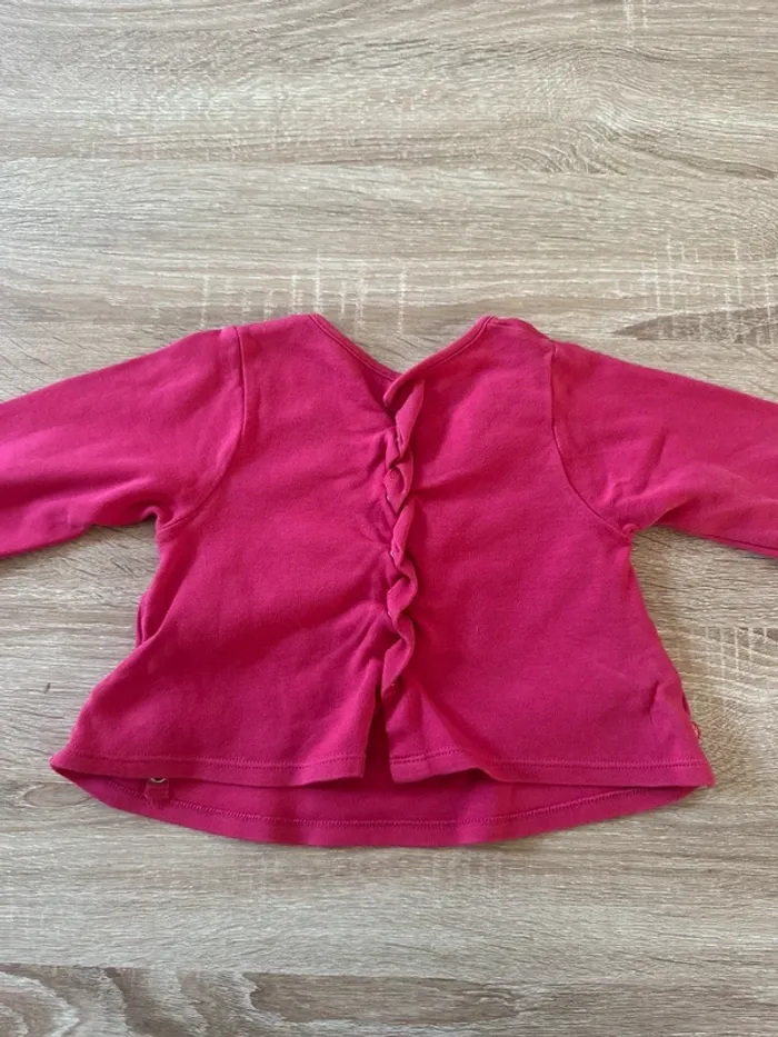T-shirt manches longues rose - photo numéro 4