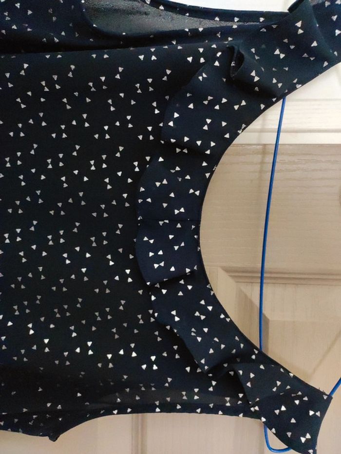 Blouse bleue marine avec motifs - photo numéro 5
