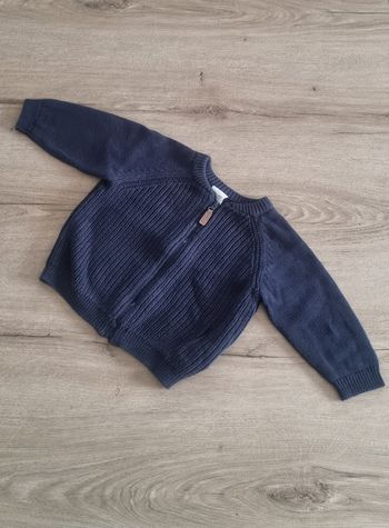 Gilet zippé en maille TAO 12 mois
