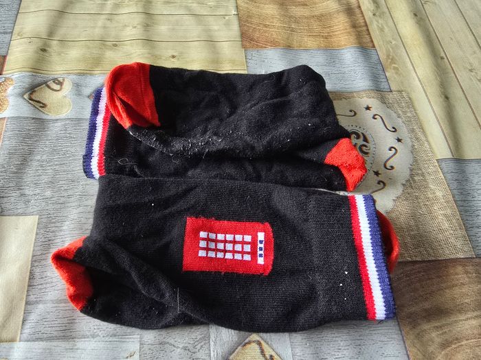 Chaussette Cabine téléphonique - photo numéro 2