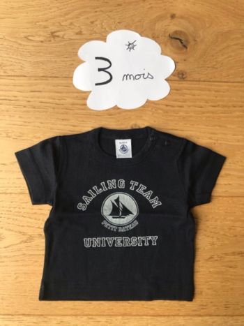 Tee shirt petit bateau 3 mois