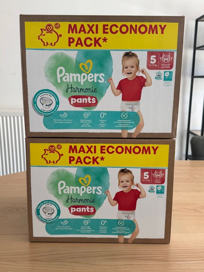 Couches Pampers pants harmonie taille 5 - photo numéro 2