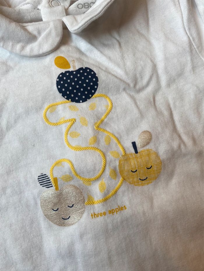 T-shirt manche longue fille, Obaibi 6 mois - photo numéro 2