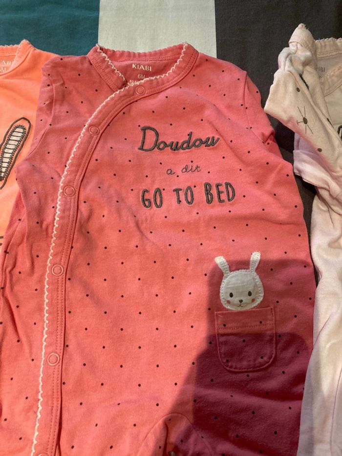 Lot de 3 pyjamas bébé fille - photo numéro 3