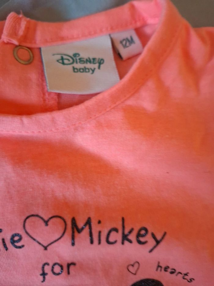 Tee-shirt Mickey et Minnie bébé - photo numéro 3