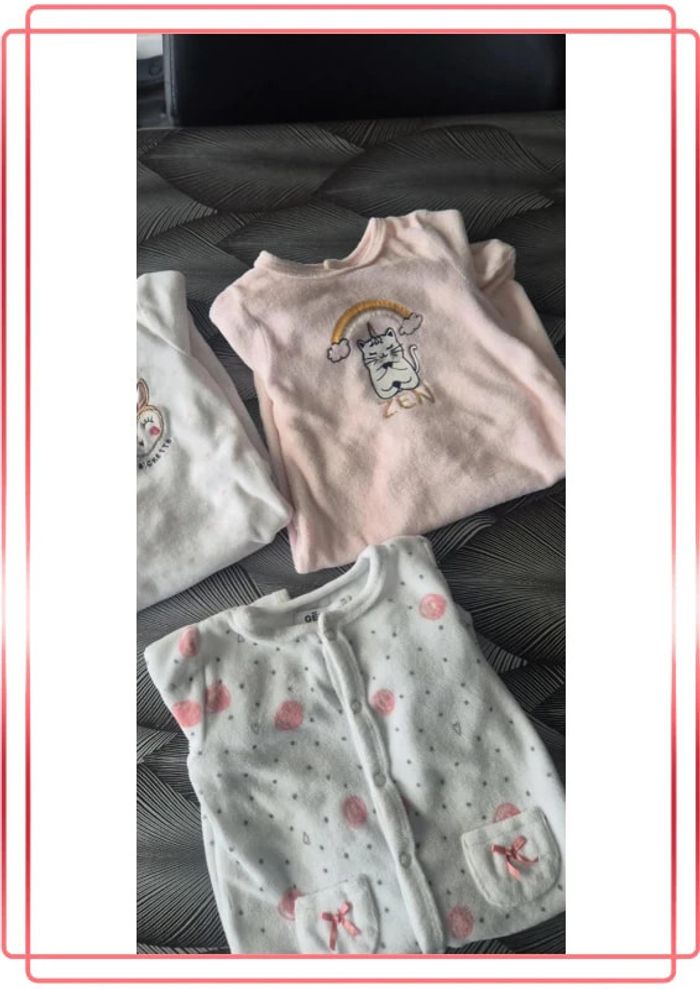 Lot pyjamas velours - photo numéro 3