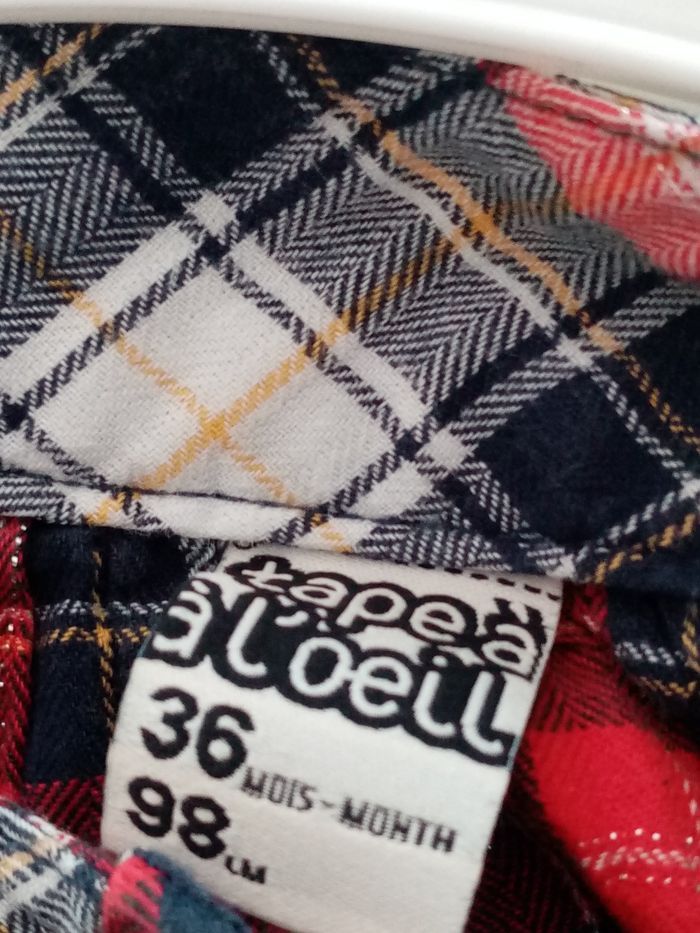 3 ans/tape a l'oeil blouse a carreaux printemp ete - photo numéro 3