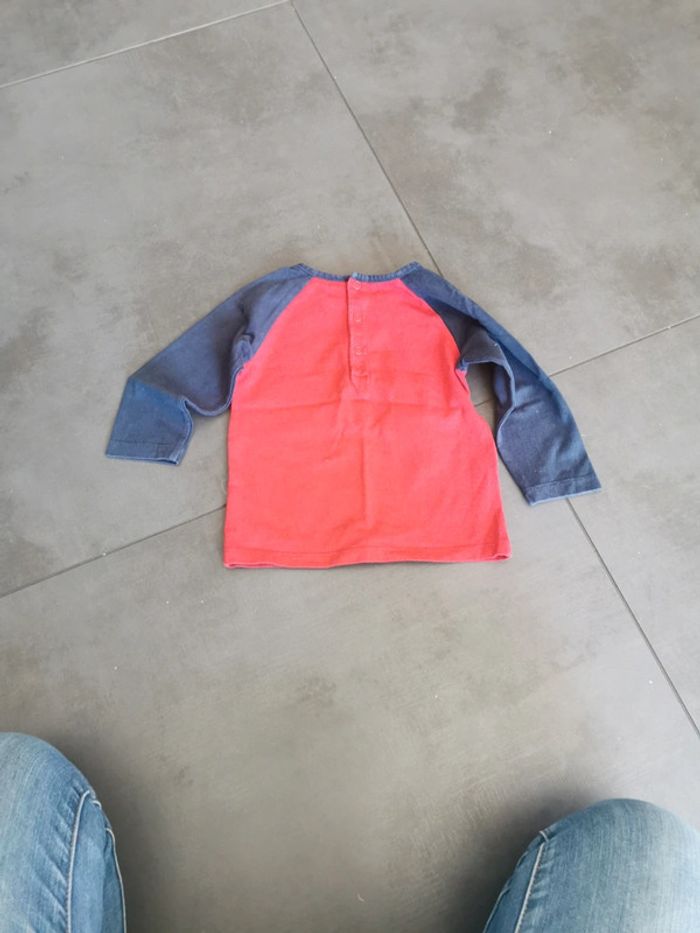Tee-shirt manches longues Disney baby Mickey 18 mois - photo numéro 4