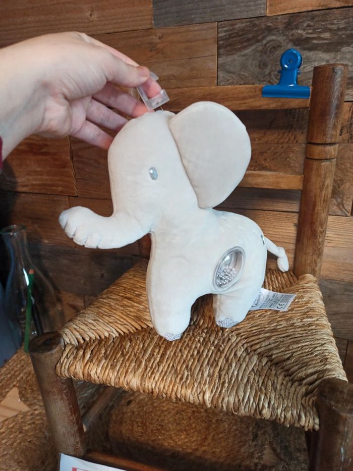 Peluche éléphant mots d'enfants tbe - photo numéro 5