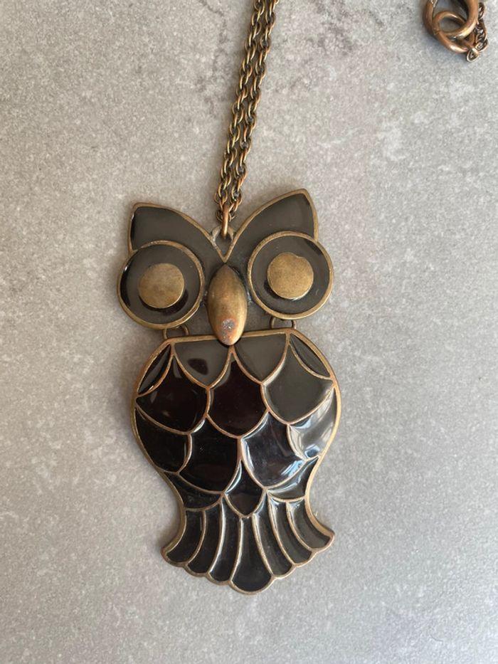 Collier long / sautoir super chouette 🦉 😁
