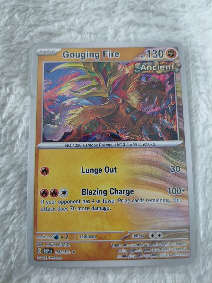 Carte Pokémon Gouging Fire
