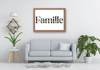 affiche famille personnalisé