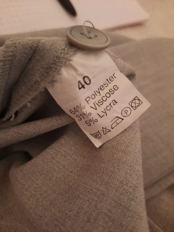Jupe tailleur grise Autreton 40 - photo numéro 5