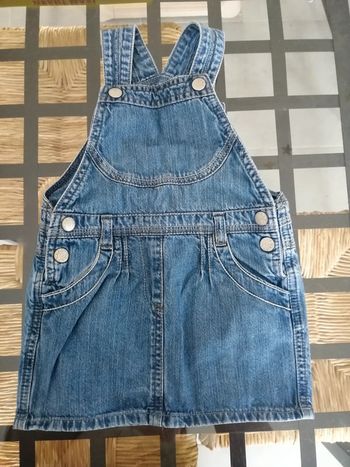 Robe en jean à bretelles