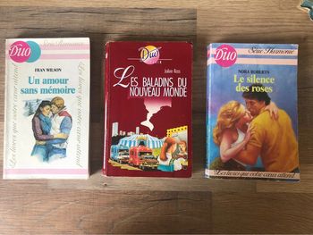 Lot de 3 livres romance des éditions Duo