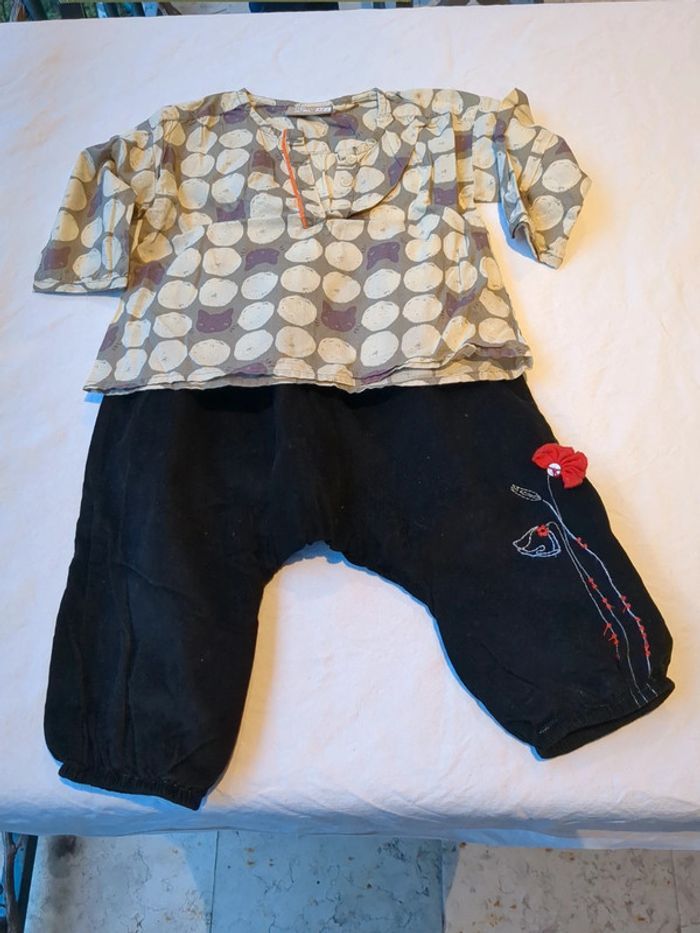 Super Lot vêtements bébé fille 12 mois - 20 pièces - photo numéro 10