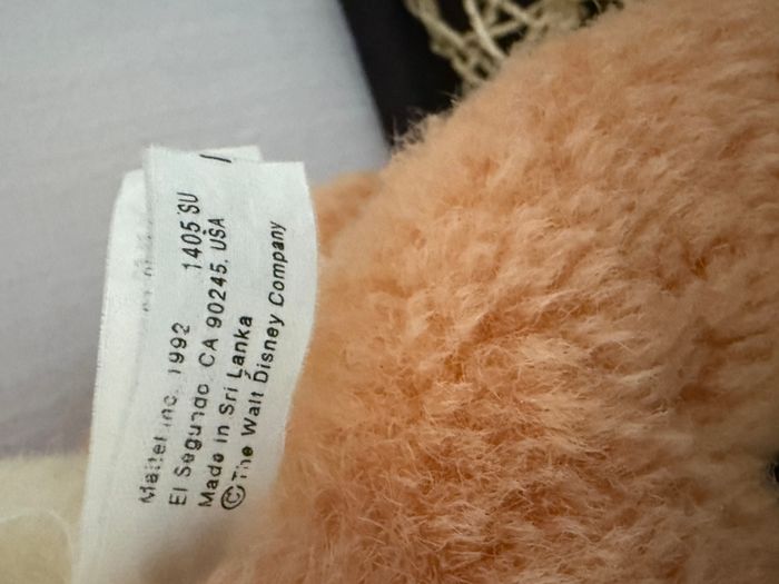 Peluche Bambi DISNEY Mattel vintage biche faon année 1992 - photo numéro 5