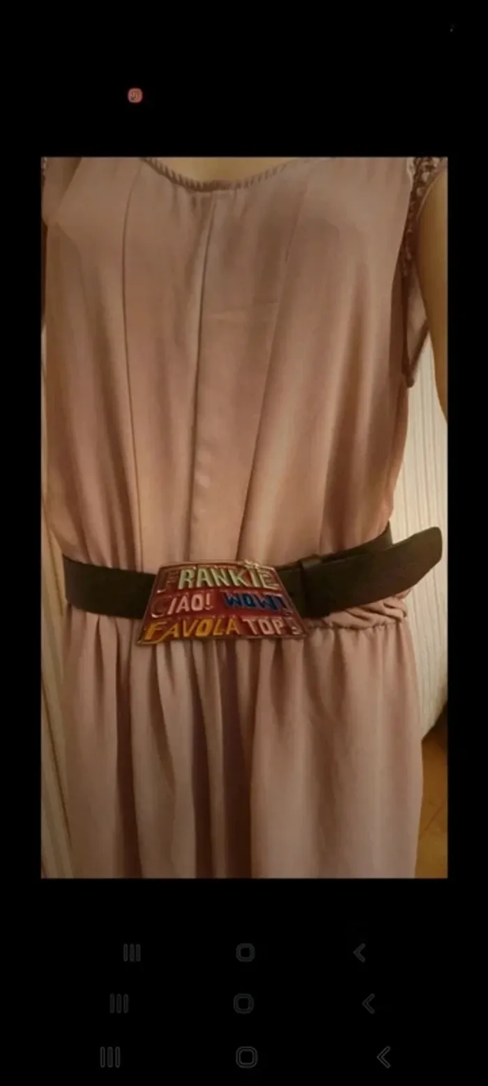 Ceinture Marron cuir Frankie Morello Milano 85cm