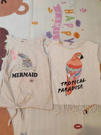 2 t-shirts manches courtes