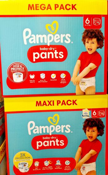 Lot couches pampers pants t6