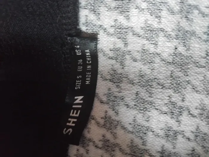 Robe à motif pieds de poule shein - photo numéro 4