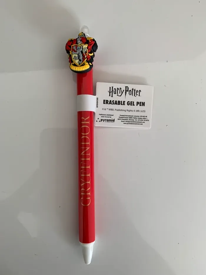 Stylo à gel effaçable Harry Potter Gryffondor
