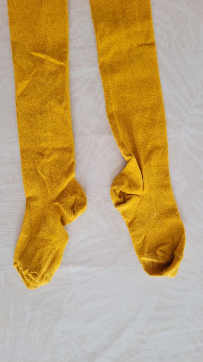 Collants couleur moutarde taille 8-9 ans - photo numéro 4