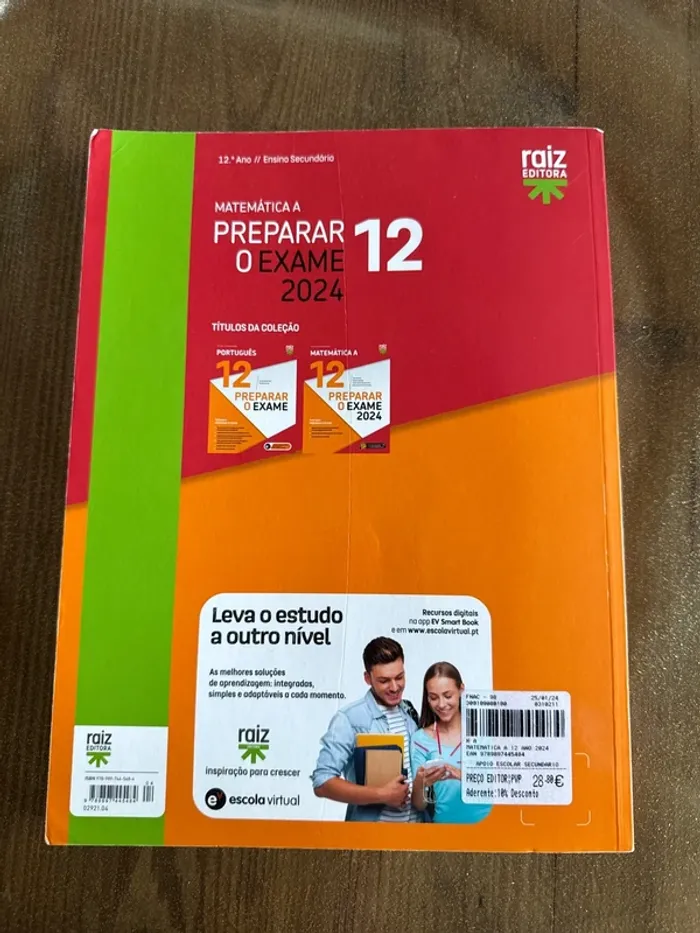 Livre matematica À 12 preparar o exame - photo numéro 3