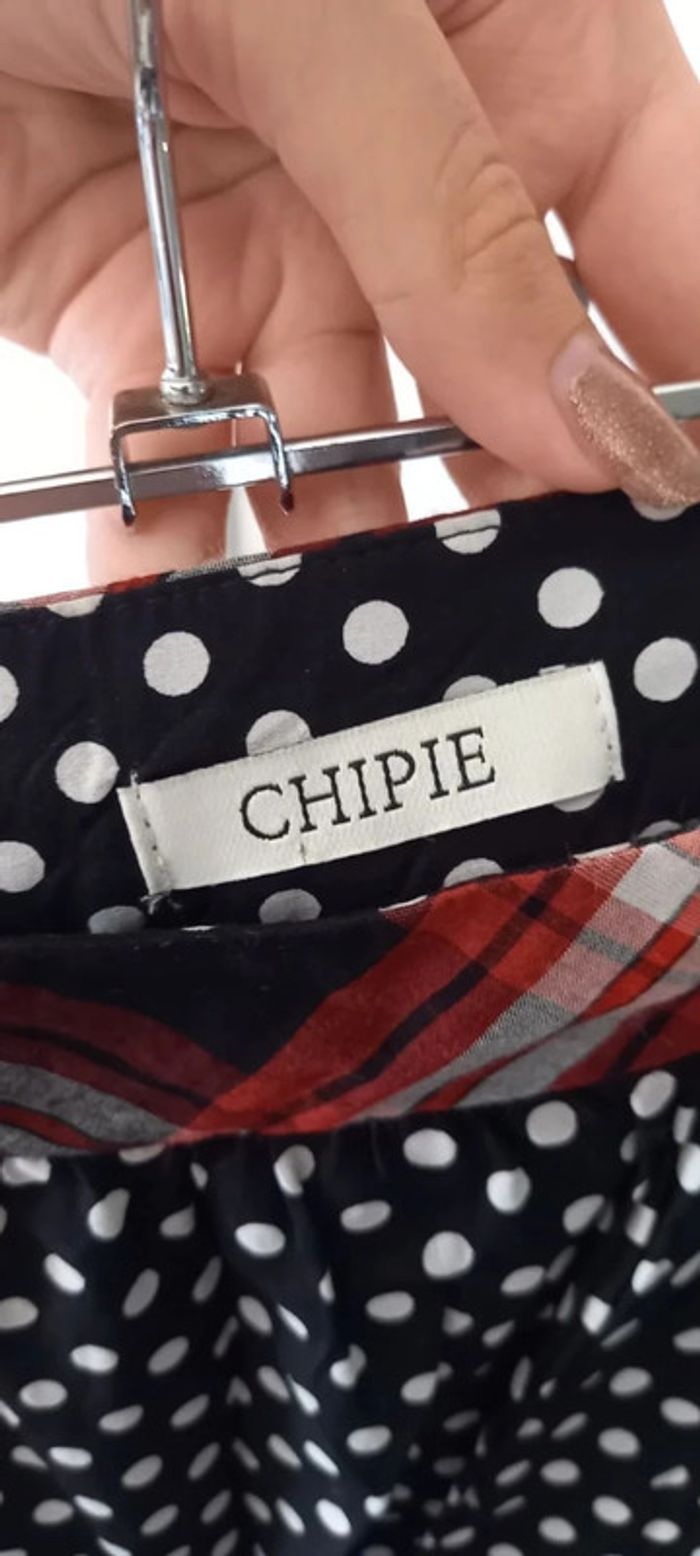 Jupe Chipie à pois noir et blanc vintage 42 - photo numéro 7