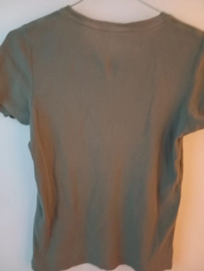 Tee shirt manches courtes kaki esprit taille M - photo numéro 4