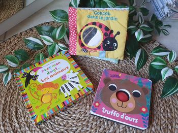 Lot de 3  livres bébé sensoriels