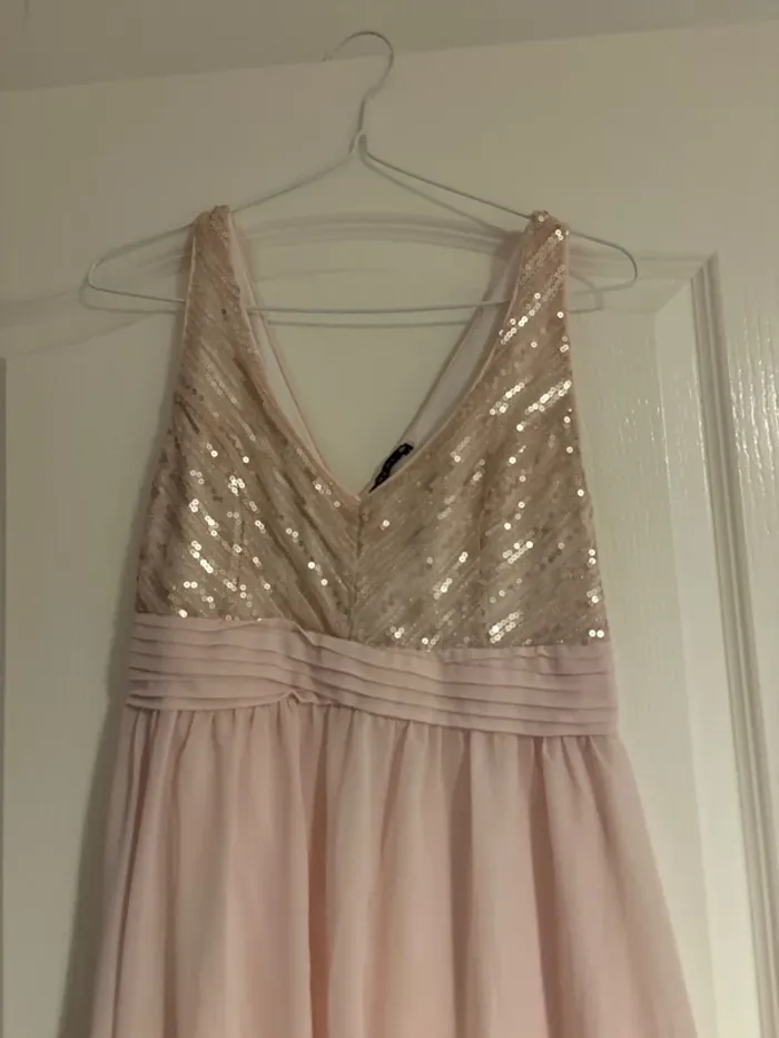 robe de soirée rose poudrée - photo numéro 2