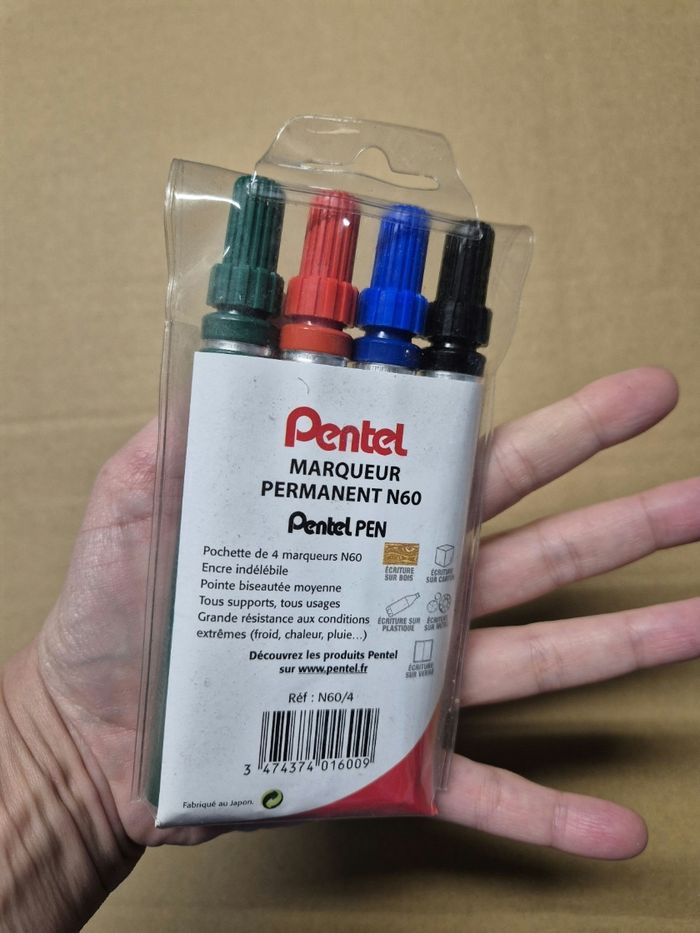 Étui 4 marqueurs Pentel N60 - photo numéro 4