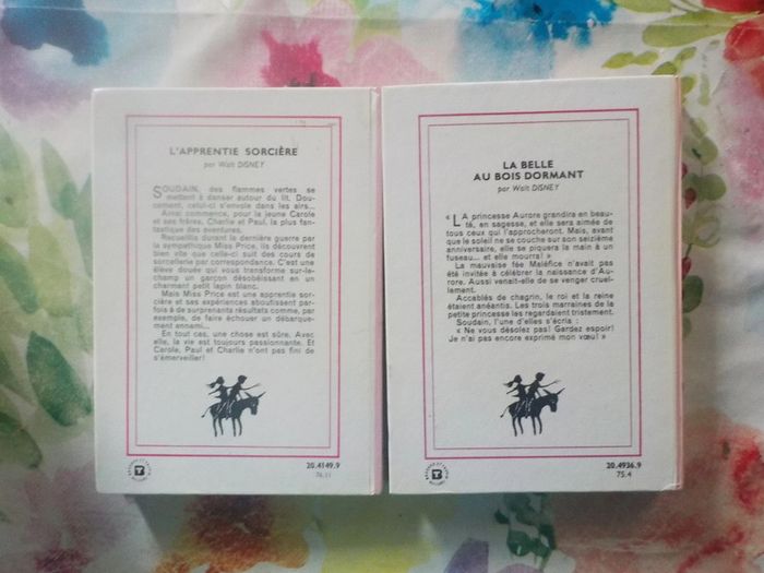 2 bibliothèque rose La Belle au bois dormant et L'Apprentie sorcière - photo numéro 2