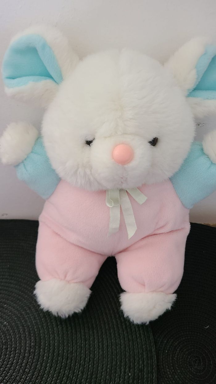 doudou souris grelot vintage - photo numéro 3