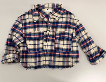 Chemise courte Zara 9 ans à carreaux