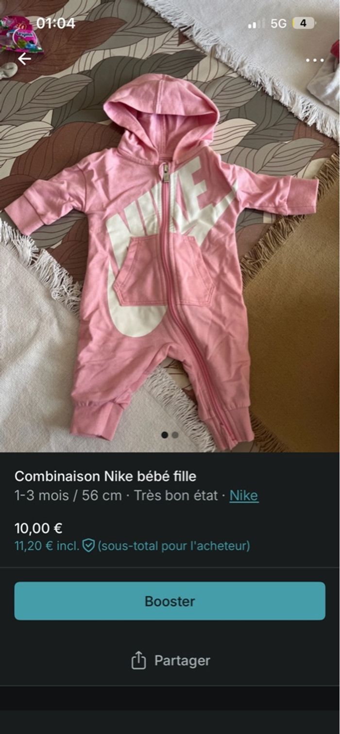 Combinaison Nike bébé - photo numéro 2
