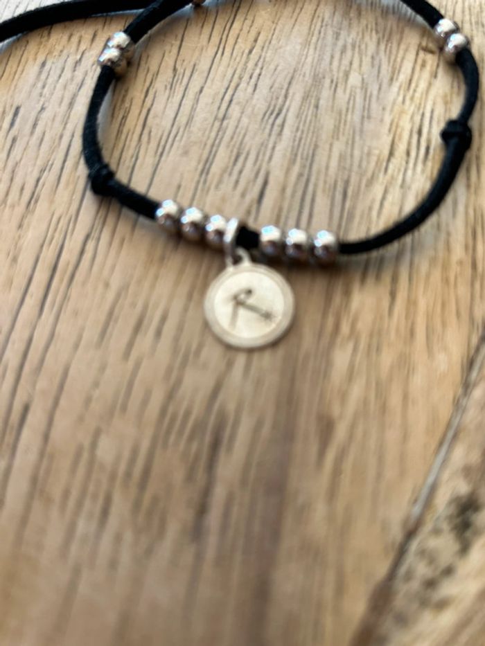 Bracelet réminiscence en velours et argent - photo numéro 2