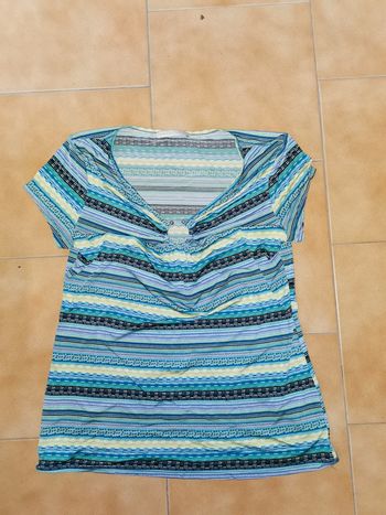 Tee shirt mc fluide multicolore